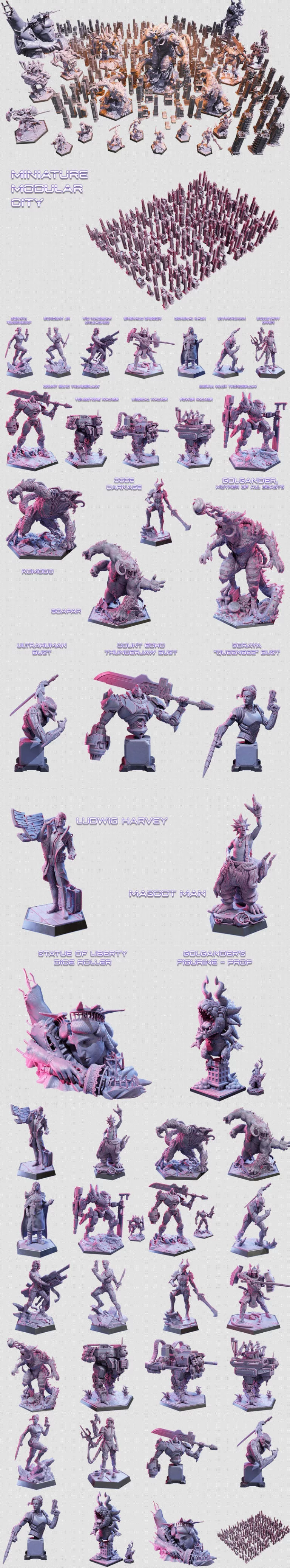 Loot Studios旗下《泰坦机械》3D打印模型|Loot Studios – Titanomecha – 3D Print Model