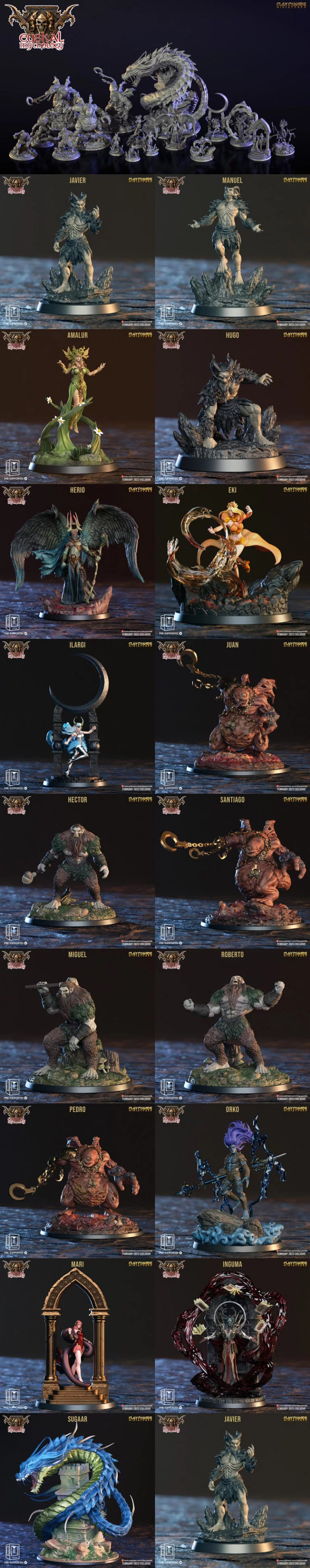Clay Cyanide Miniatures – Euskal Mythology – 3D Print Model