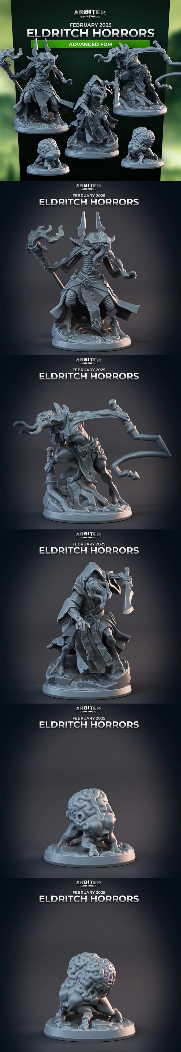 Arbiter迷你模型——异形恐惧系列3D打印作品|Arbiter Miniatures – Eldritch Horrors – 3D Print Model