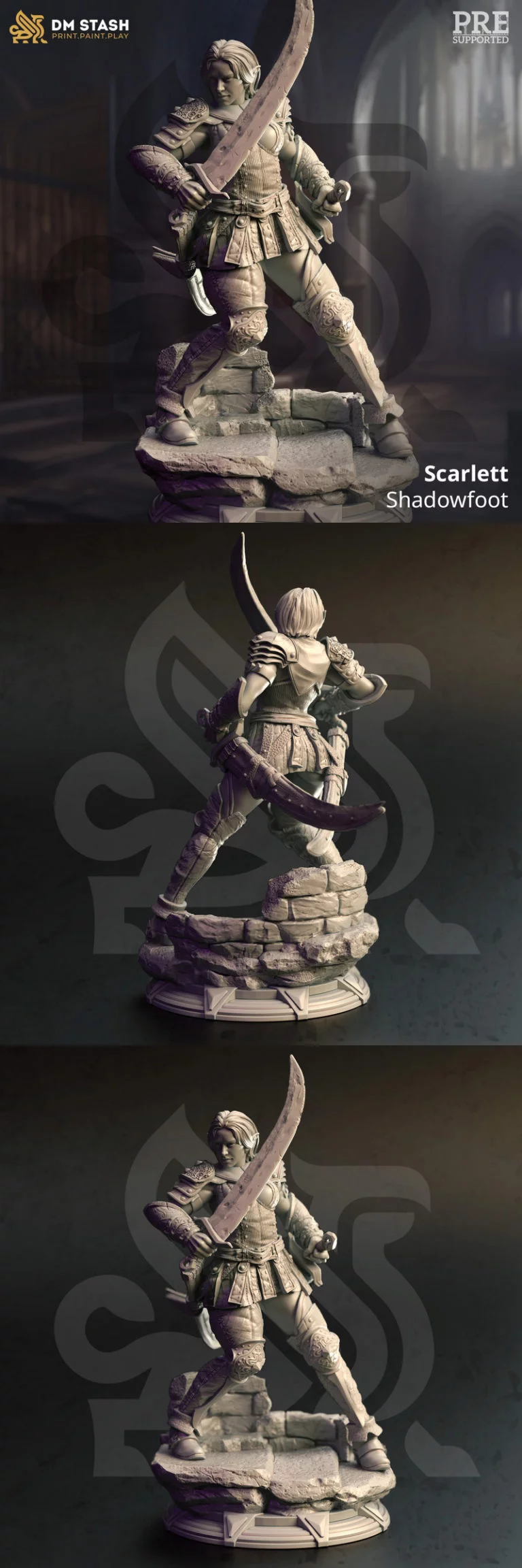 Scarlett-shadowfoot 3D打印模型|Scarlett – Shadowfoot – 3D Print Model