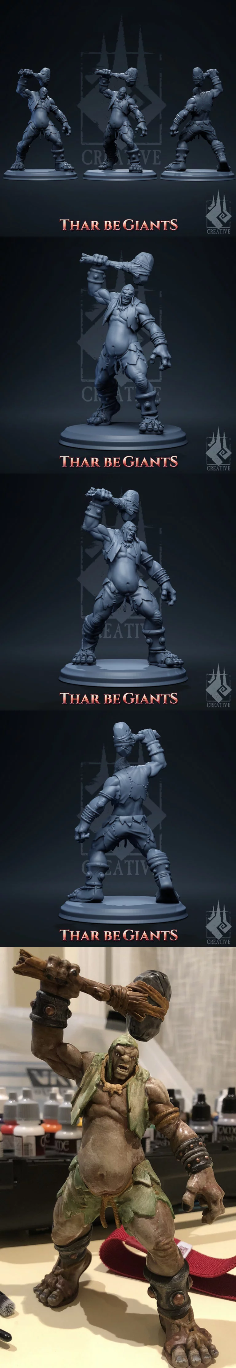 巨兽出没——戈拉格：不可阻挡的3D打印模型|Thar Be Giants – Gorag the Unstoppable – 3D Print Model