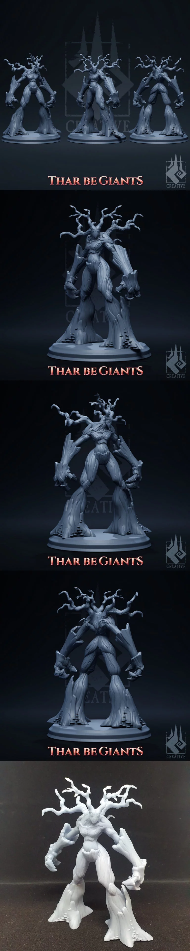 巨兽出没——willowleaf树灵 3D打印模型|Thar Be Giants – Willowleaf the Tree Ent – 3D Print Model