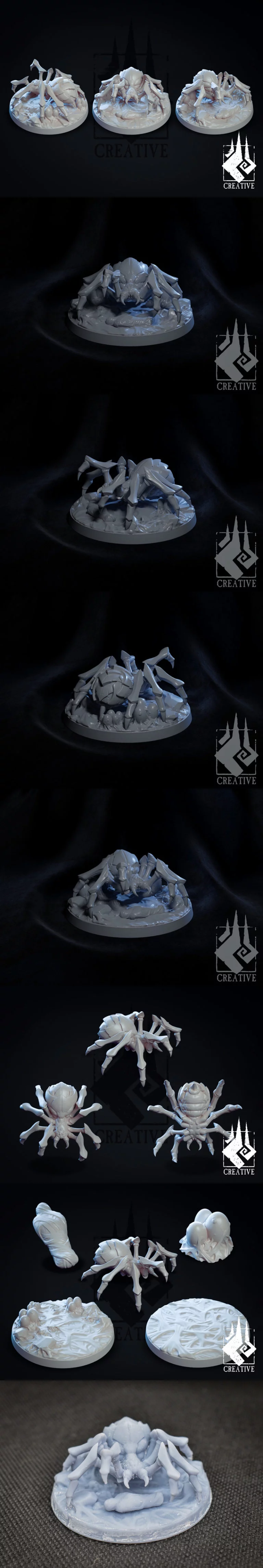 巨兽毒蛛 3D打印模型|Thar Be Giants – Giant Venomous Spider – 3D Print Model