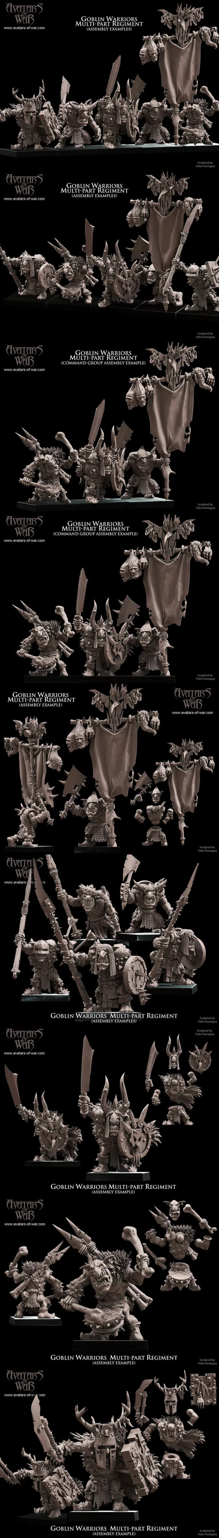 战争之灵——兽人战士 3D打印模型|Avatars of War – Goblin Warriors – 3D Print Model