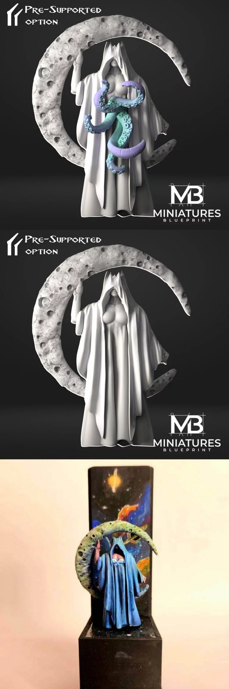 月之女王 3D打印模型|Moon Queen – 3D Print Model