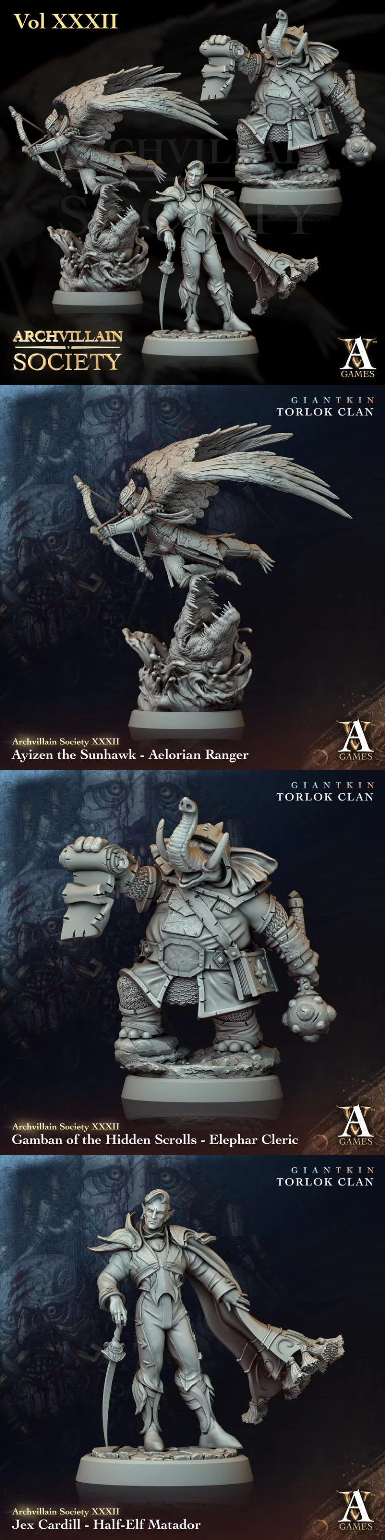 Archvillain Society 3D打印模型集|Archvillain Games – Archvillain Society Vol. XXXII – 3D Print Model