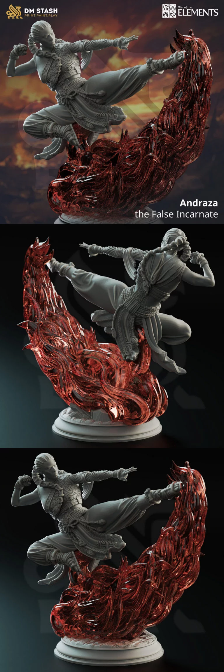 安德拉希娅·假之化身 3D打印模型|Andrazia the False Incarnate – 3D Print Model