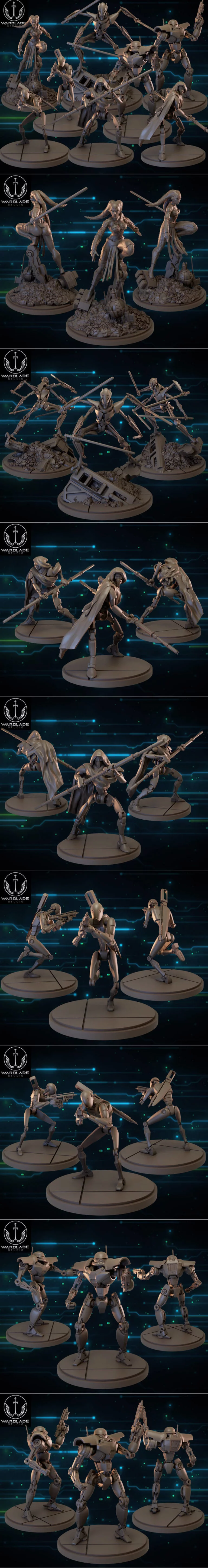 Warblade工作室七月2023作品：3D打印模型集|Warblade Studio July 2023 – 3D Print Model