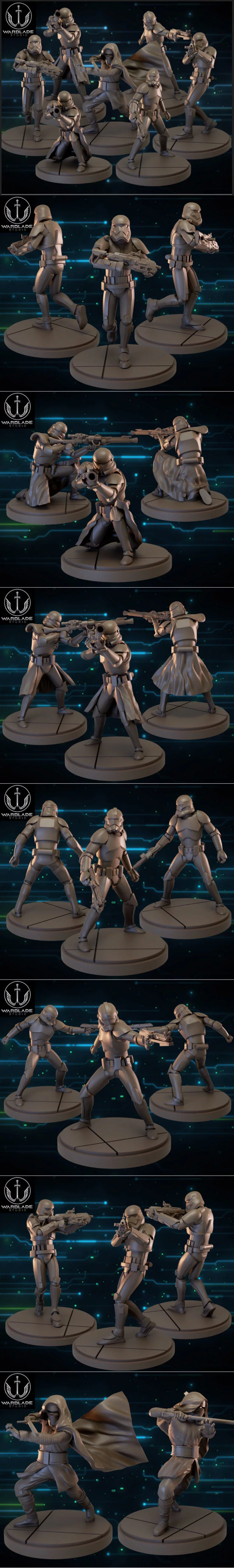 Warblade工作室2023年6月3D打印模型：动漫游戏角色精品集|Warblade Studio June 2023 – 3D Print Model