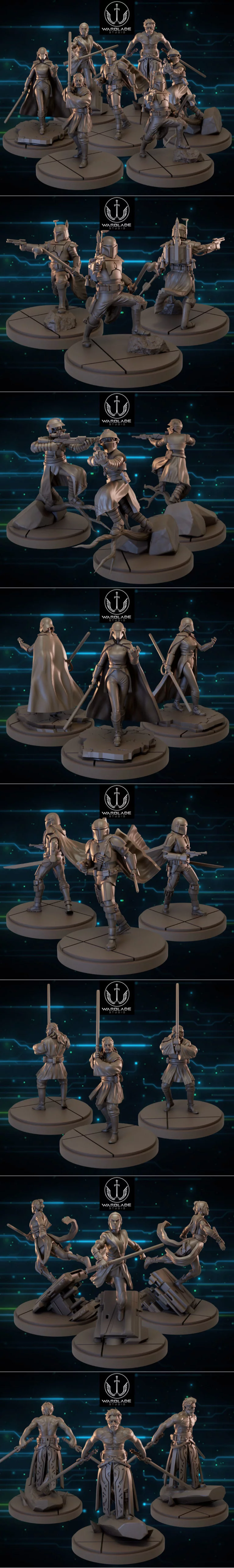 Warblade工作室2023年3D打印模型：动漫游戏角色精摹作品集|Warblade Studio February 2023 – 3D Print Model