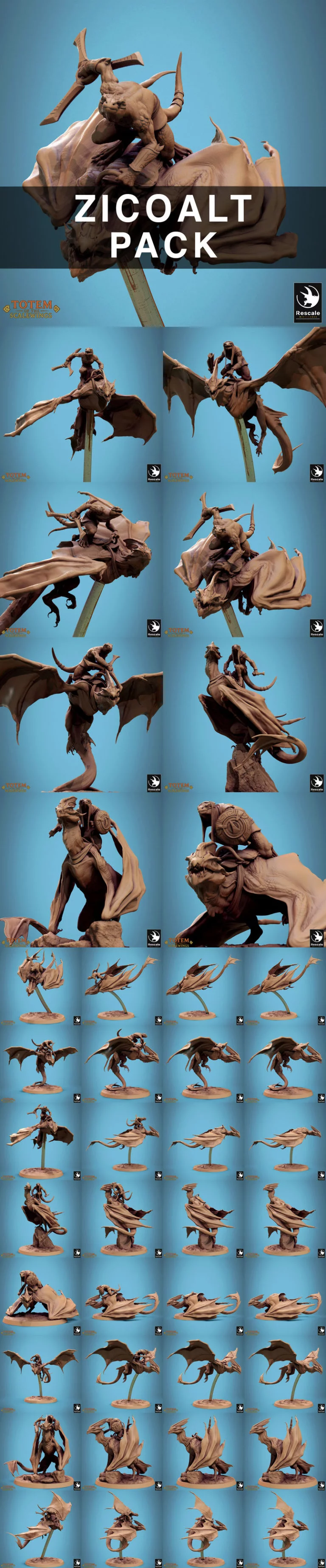 Rescale Miniatures – Zycoalt Pack – 3D Print Model