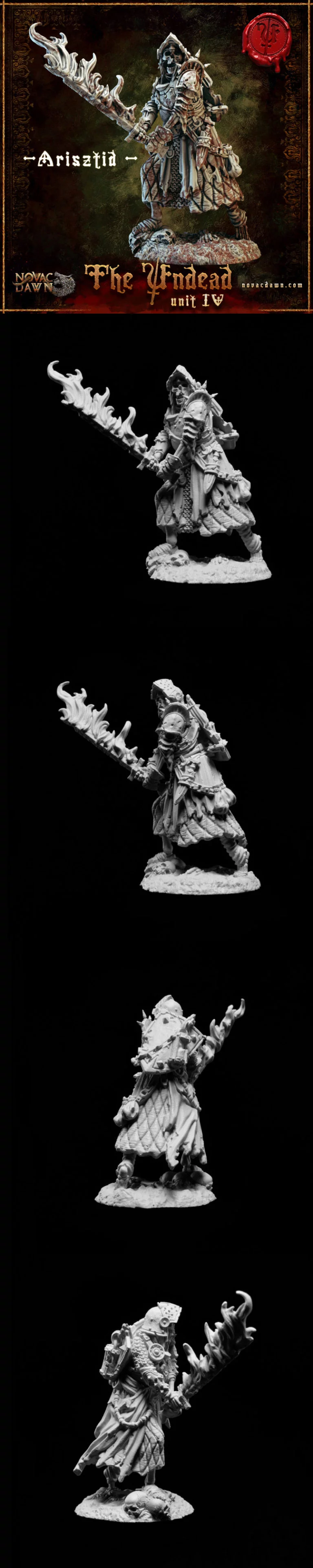 《阿瑞斯提德 3D打印模型》|The Undead – Unit IV – Arisztid – 3D Print Model