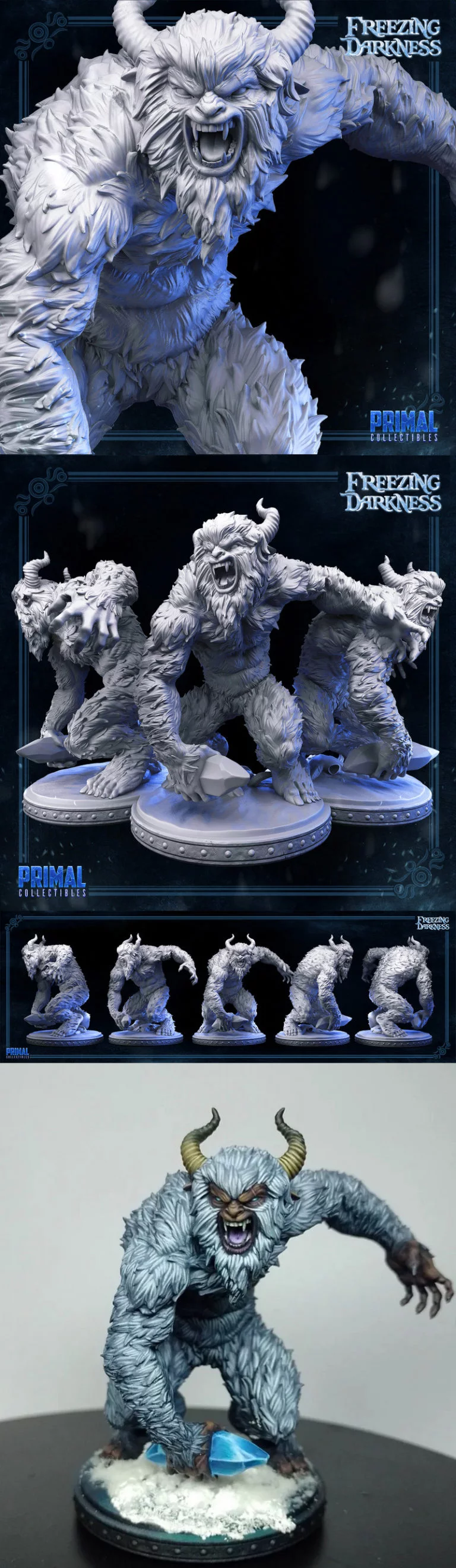 极寒黑暗—— Yeti 3D打印模型|Freezing Darkness – Yeti – 3D Print Model