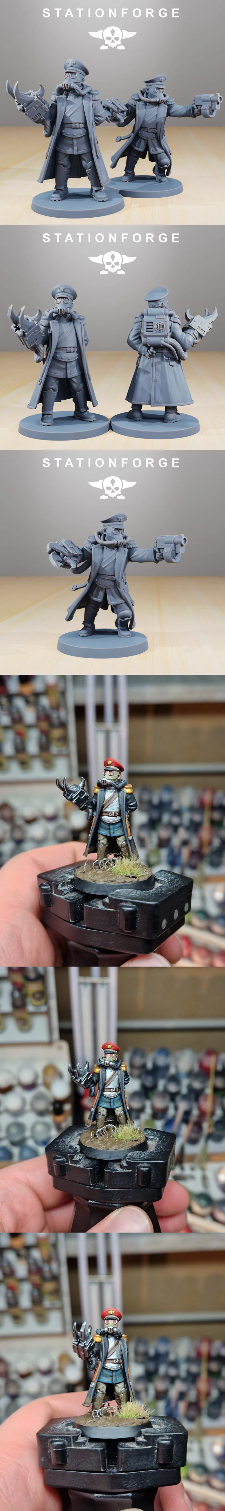 GrimGuard官方3D打印模型：Officer 2角色造型|GrimGuard – Officer 2 – 3D Print Model