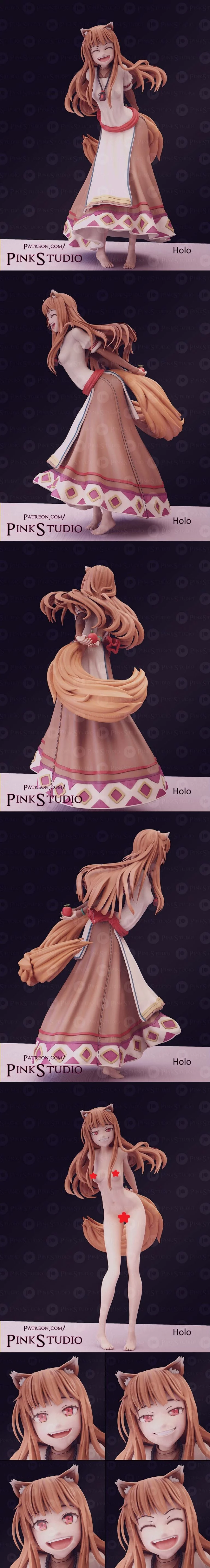 Pink Studio - 《幻兽帕鲁》3D打印模型|Pink Studio – Holo – Spice and Wolf – 3D Print Model