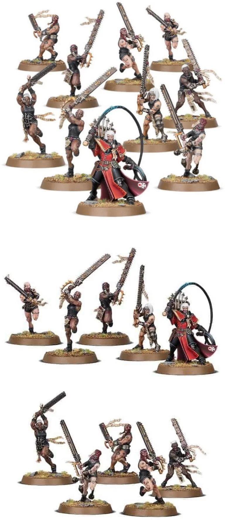 战争之锤40K女修会“悔悟”小队3D打印模型|Warhammer 40K Adepta Sororitas Repentia Squad – 3D Print Model