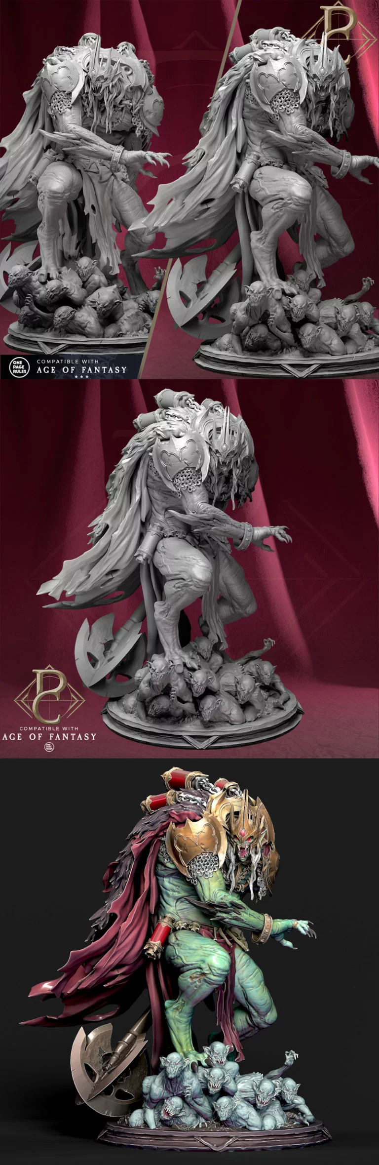 古代王Shagottar 3D打印模型|Shagottar the Ancient King – 3D Print Model