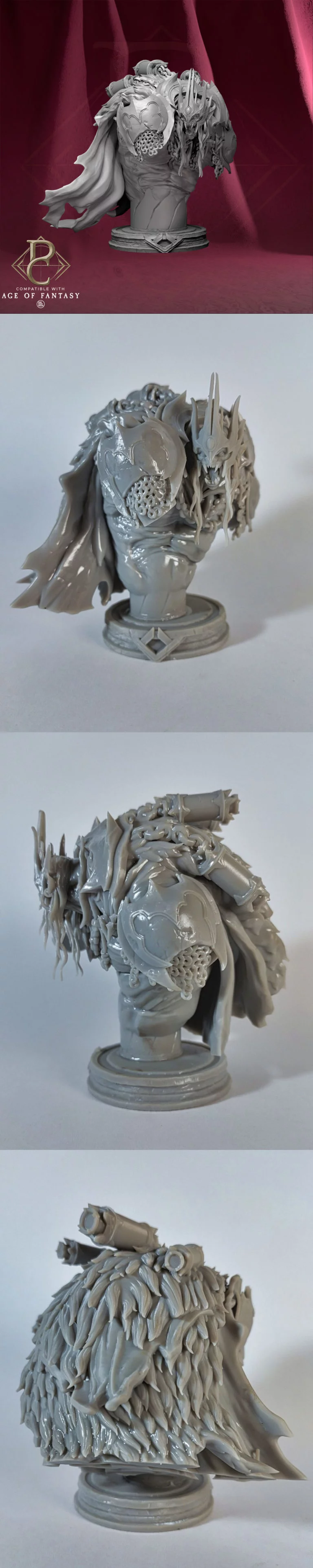 古王谢戈塔尔 3D打印模型|Shagottar the Ancient King Bust – 3D Print Model