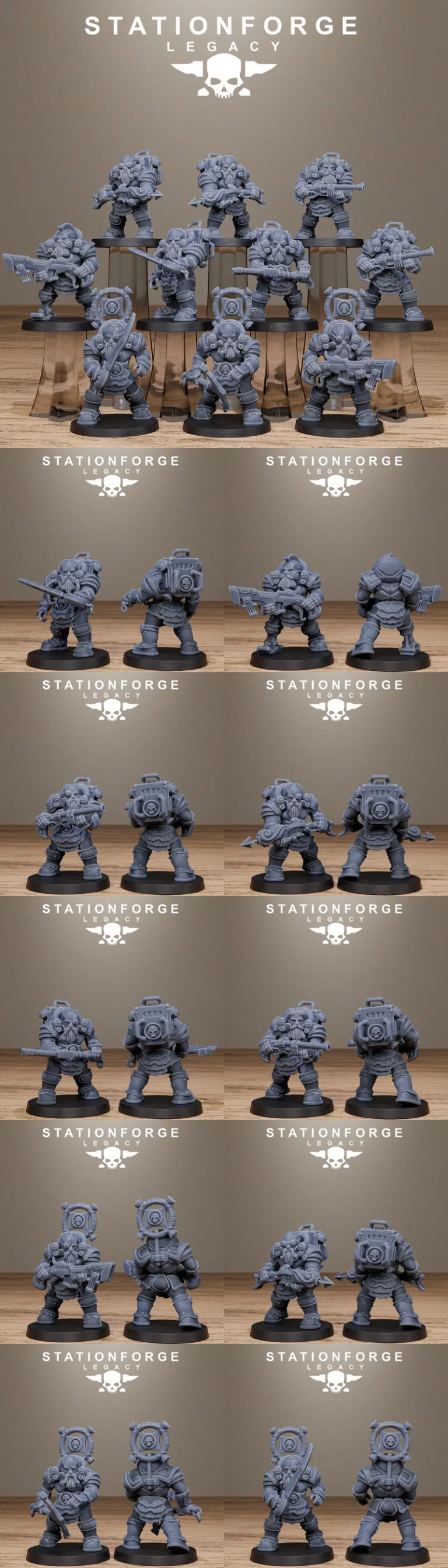 铁 Vale步兵——3D打印模型|Ironvale Infantry – 3D Print Model