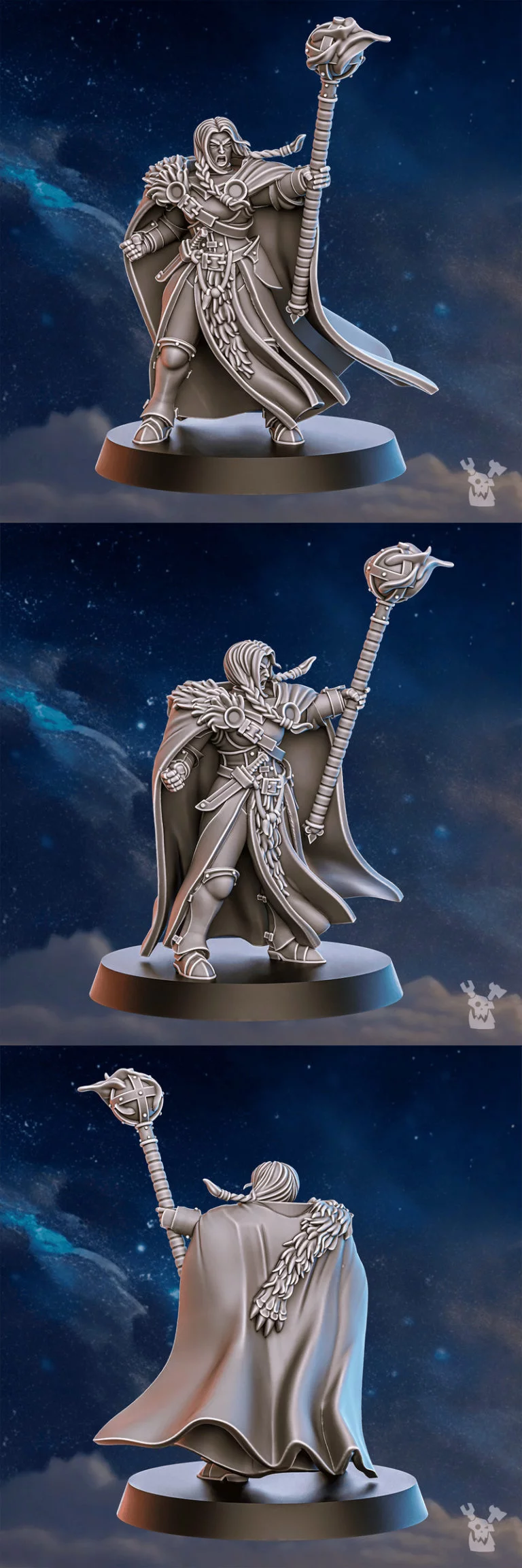 黑隐部落 信号者 3D打印模型|Blackhide Tribe Signalist – 3D Print Model