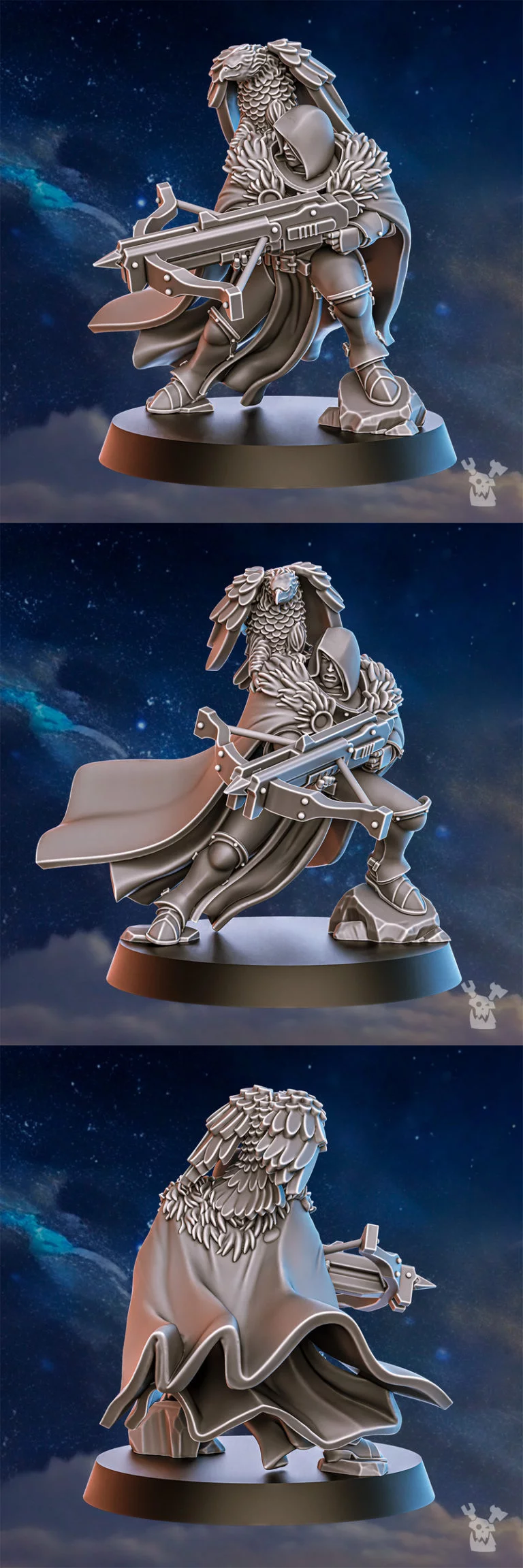 黑影部落弓手——3D打印模型|Blackhide Tribe Archer – 3D Print Model