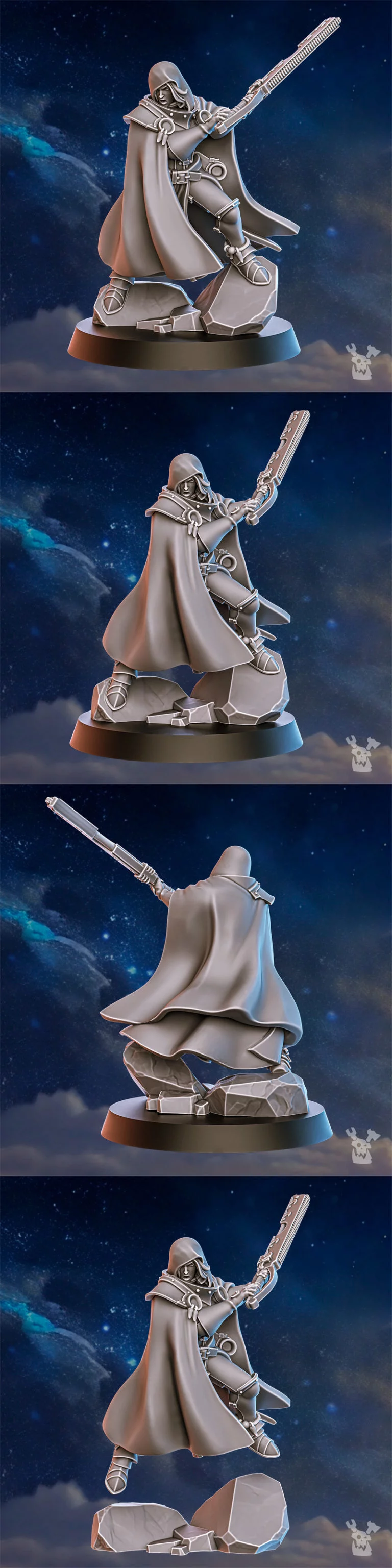 黑隐部落狂战士——3D打印模型|Blackhide Tribe Berserker – 3D Print Model