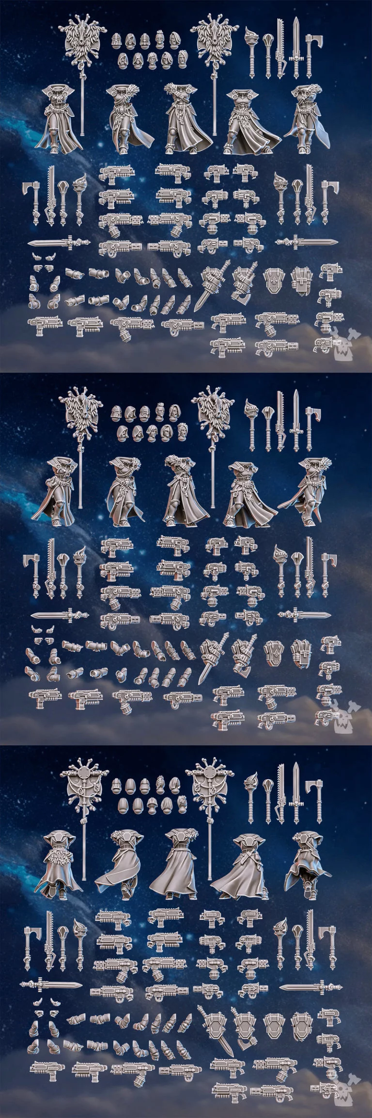 白牙猎人建模套件 - 3D打印模型|White Fangs Hunters Build Kit – 3D Print Model