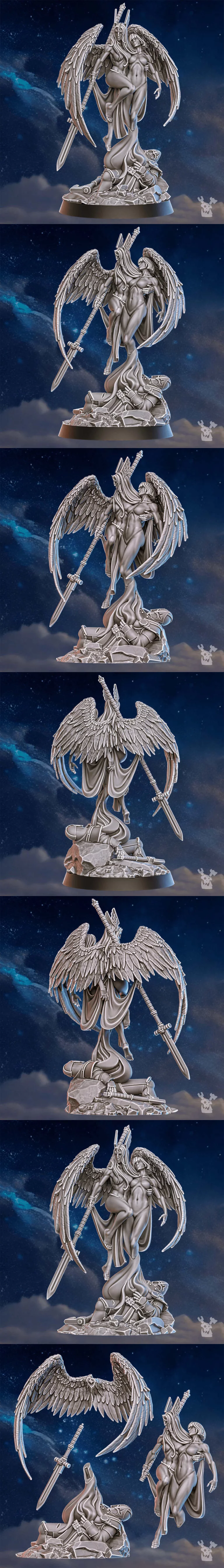 瓦尔基里指挥官空气模型 3D打印版|Valkyries Warmaster Air – 3D Print Model