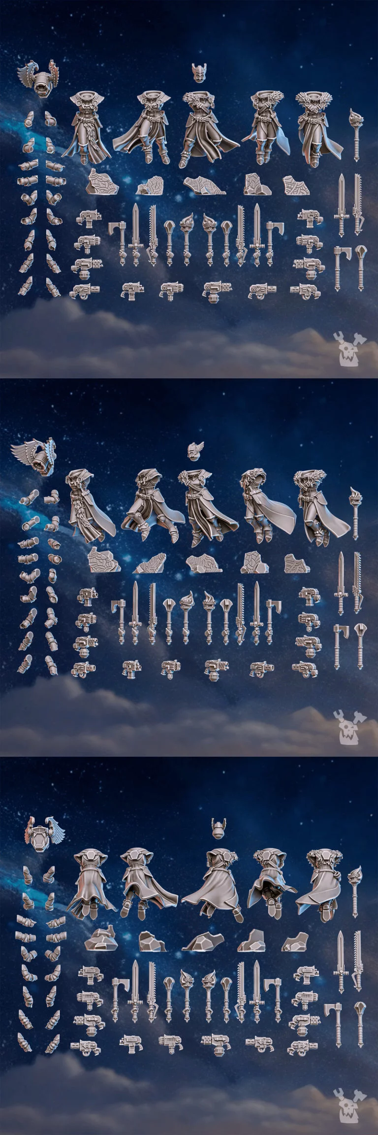 瓦尔基里战队建模套件 - 3D打印模型|Valkyries Squad Build Kit – 3D Print Model