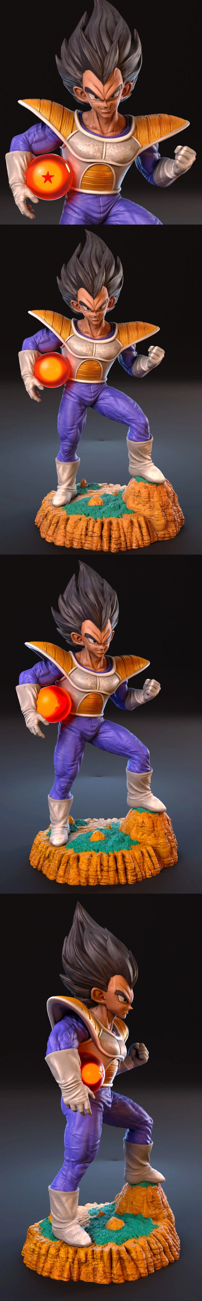 龙珠Z弗里萨篇 Vegeta装甲V2 3D打印模型|Vegeta Armor V2 Frieza Saga – Dragon Ball Z – 3D Print Model