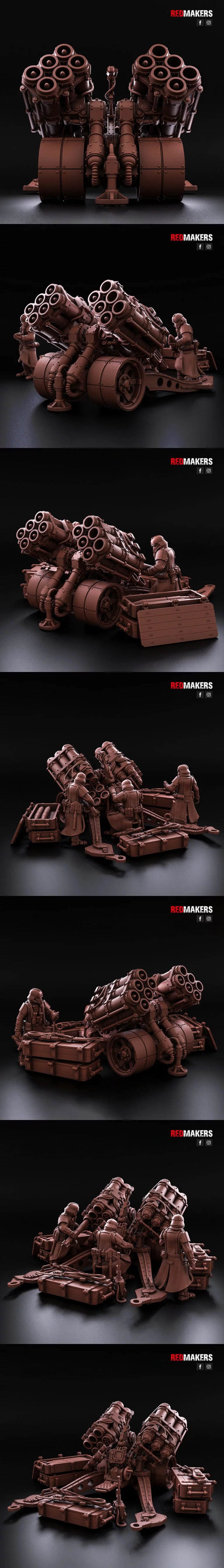 死亡小队 - 多枚导弹发射器 - 3D打印模型|Death Division – Multi Missile Launcher – 3D Rrint Model
