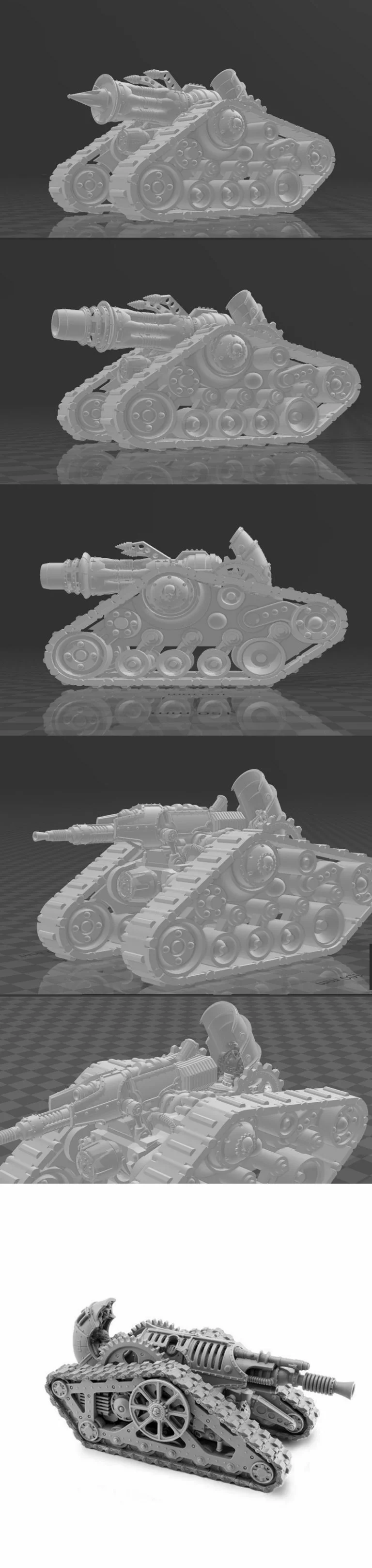 金属军团 金属坦克 3D打印模型|Metal Legions Metal Tanks – 3D Rrint Model