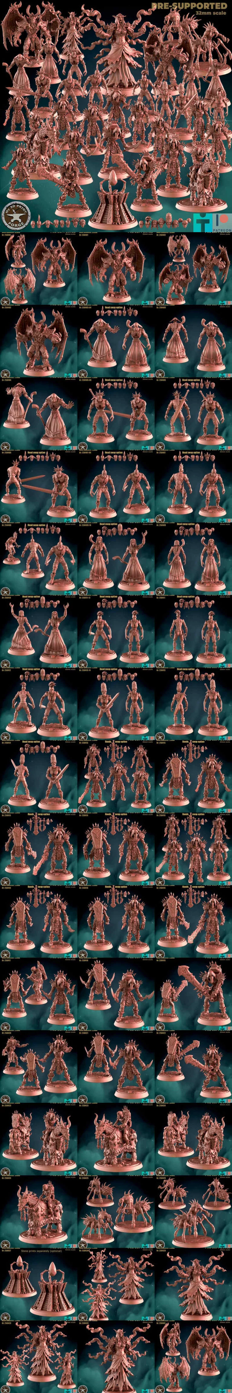 我的3D打印工坊 - 2025年4月 - 亡者v3 - 3D打印模型|My 3D Print Forge – April 2025 – Undeads v3 – 3D Print Model