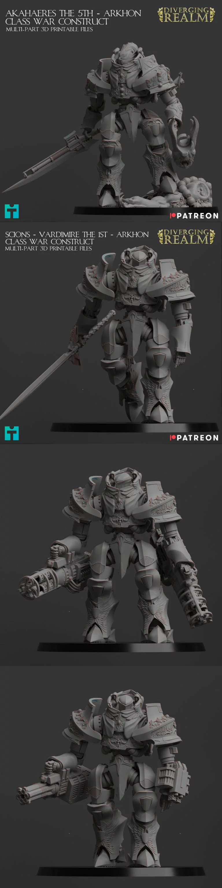 阿卡汉战争构造体 3D打印模型|Arkhon War Construct – 3D Print Model