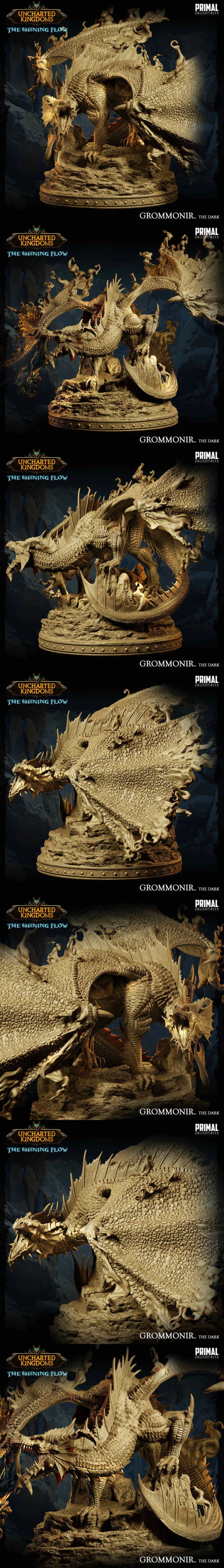 影龙·格罗蒙尼尔 3D打印模型|Shadow Dragon – Grommonir – 3D Print Model