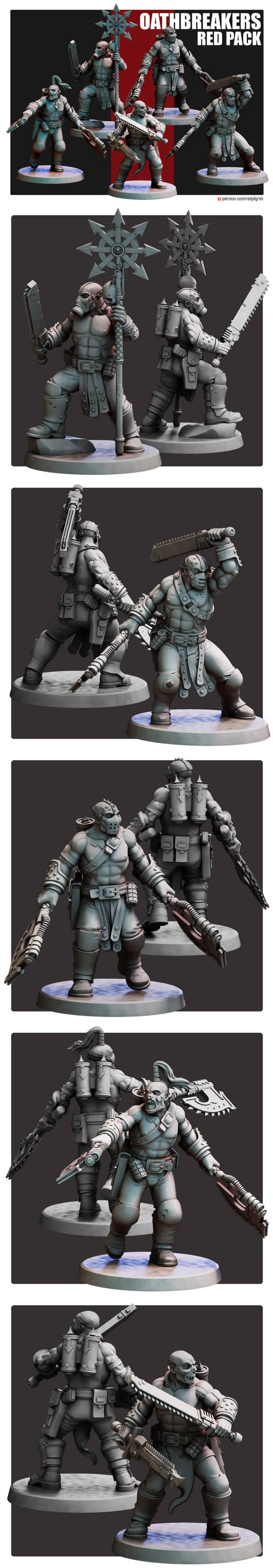 Oathbreakers Red Pack – 3D Print Model
