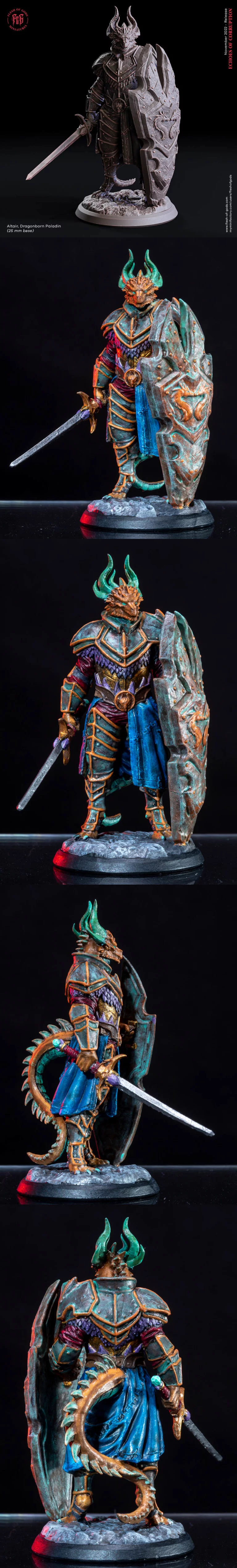 Altair Dragonborn Paladin – 3D Print Model