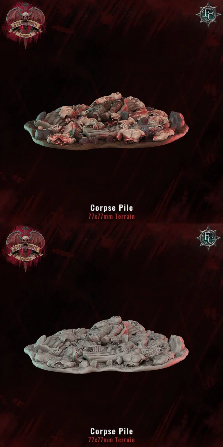 尸山堆——3D打印模型|Corpse Pile – 3D Print Model