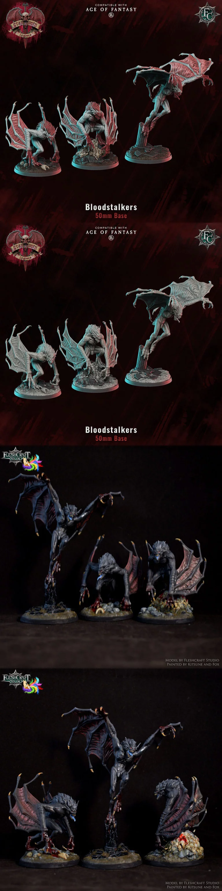 血色猎手——3D打印模型|Bloodstalkers – 3D Print Model