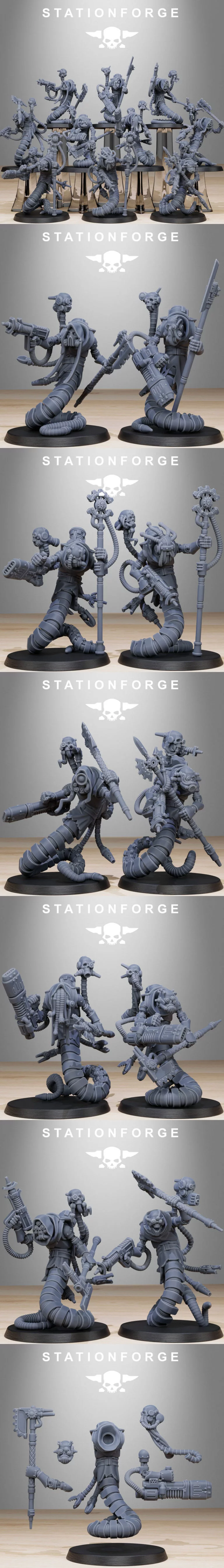 寻宝蛇族——3D打印模型|Scavenger Serpents – 3D Print Model