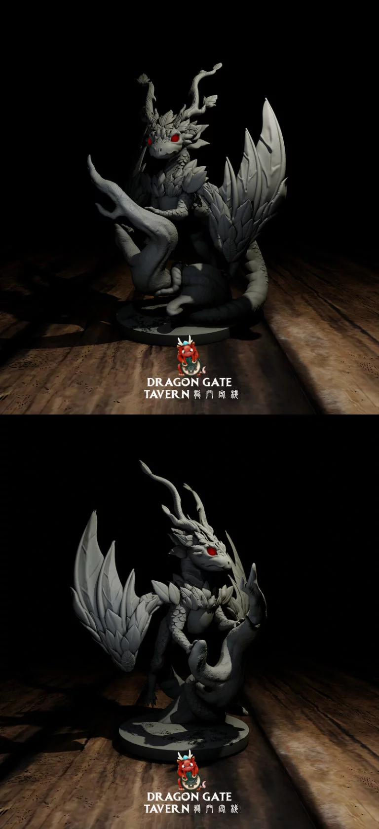 龙之门酒馆——叶龙——3D打印模型|Dragon Gate Tavern – Leaf Dragon – 3D Print Model