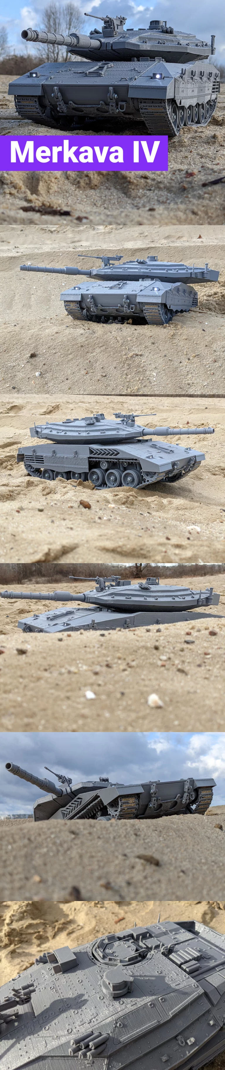梅卡瓦Mk IV 3D打印模型|Merkava Mk IV – 3D Print Model