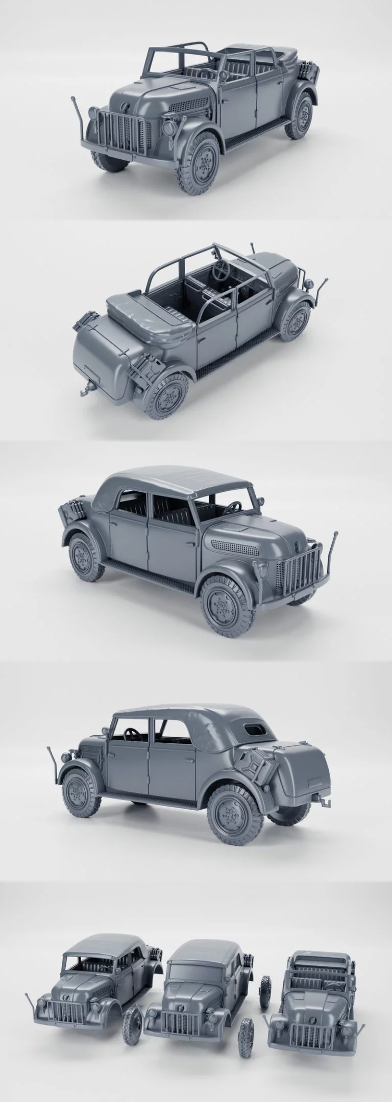 斯泰尔1500指挥车（德国，二战）3D打印模型|Steyr 1500 Command Car (Germany, WW2) – 3D Print Model