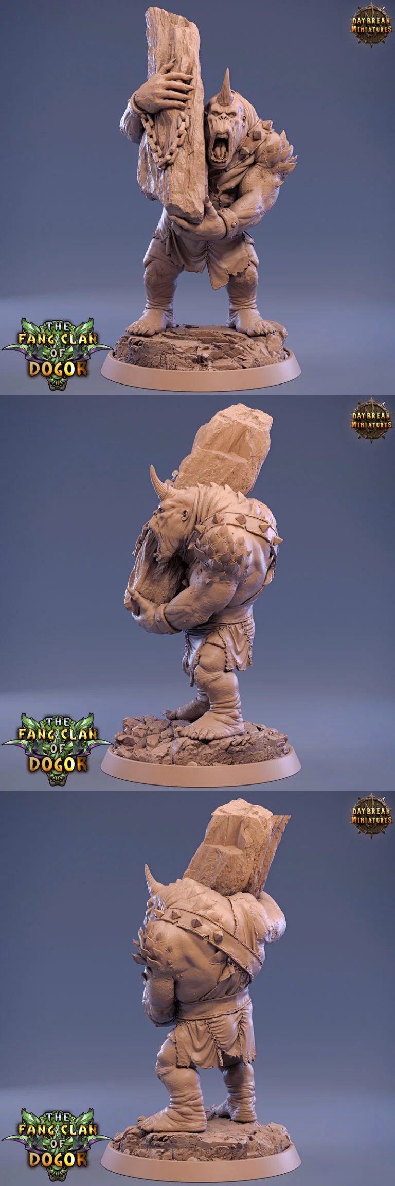 狗尔族·铁寒·3D打印模型|The Fang Clan of Dogor – Tjundra The Crusher – 3D Print Model