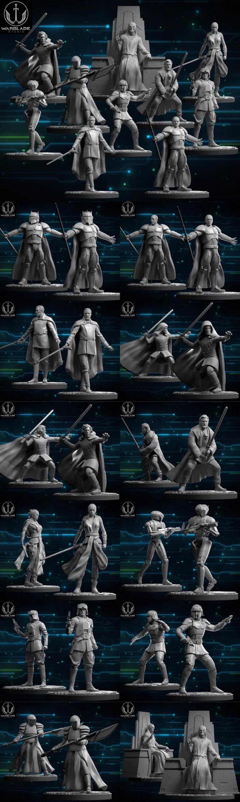 Warblade Studio 2024秋季3D打印模型集：动漫游戏电影角色精选|Warblade Studio September 2024 – 3D Print Model