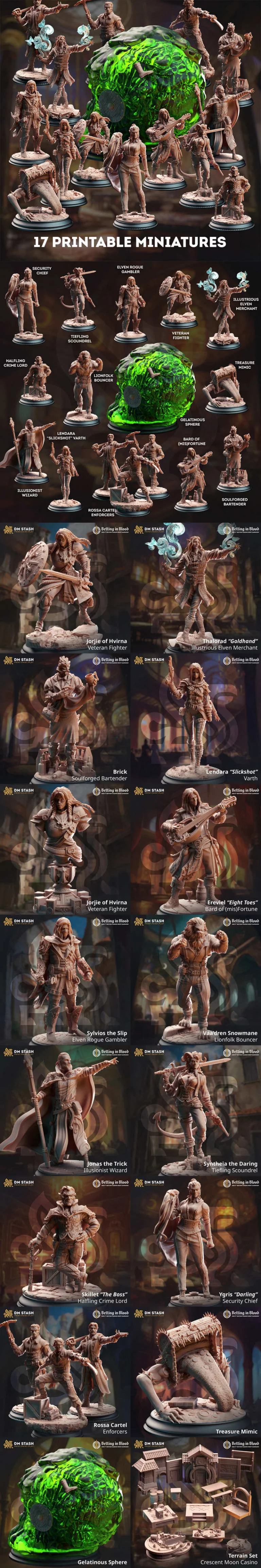 血色赌局 3D打印模型|Betting in Blood (DM Stash November 2024 Bundle) – 3D Print Model