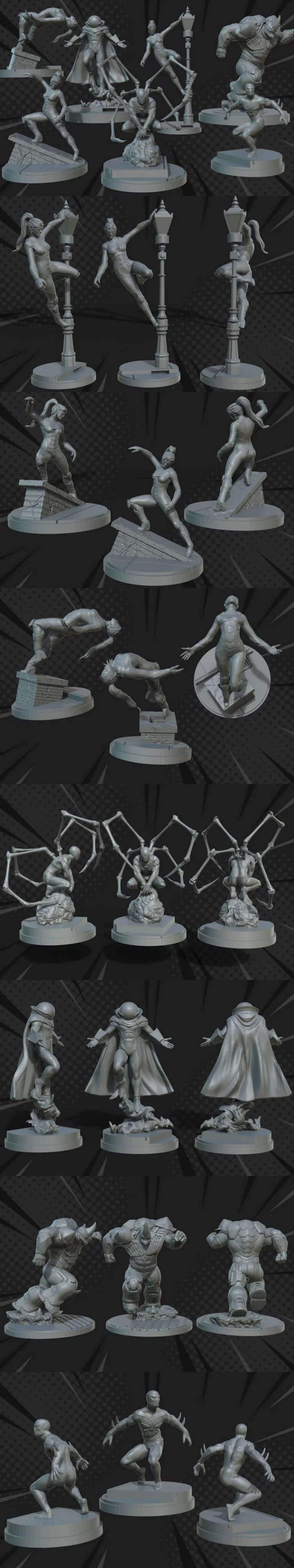 legion迷你模型-包06-3D打印角色模型|Legion Miniatures – Pack 06 – 3D Print Model