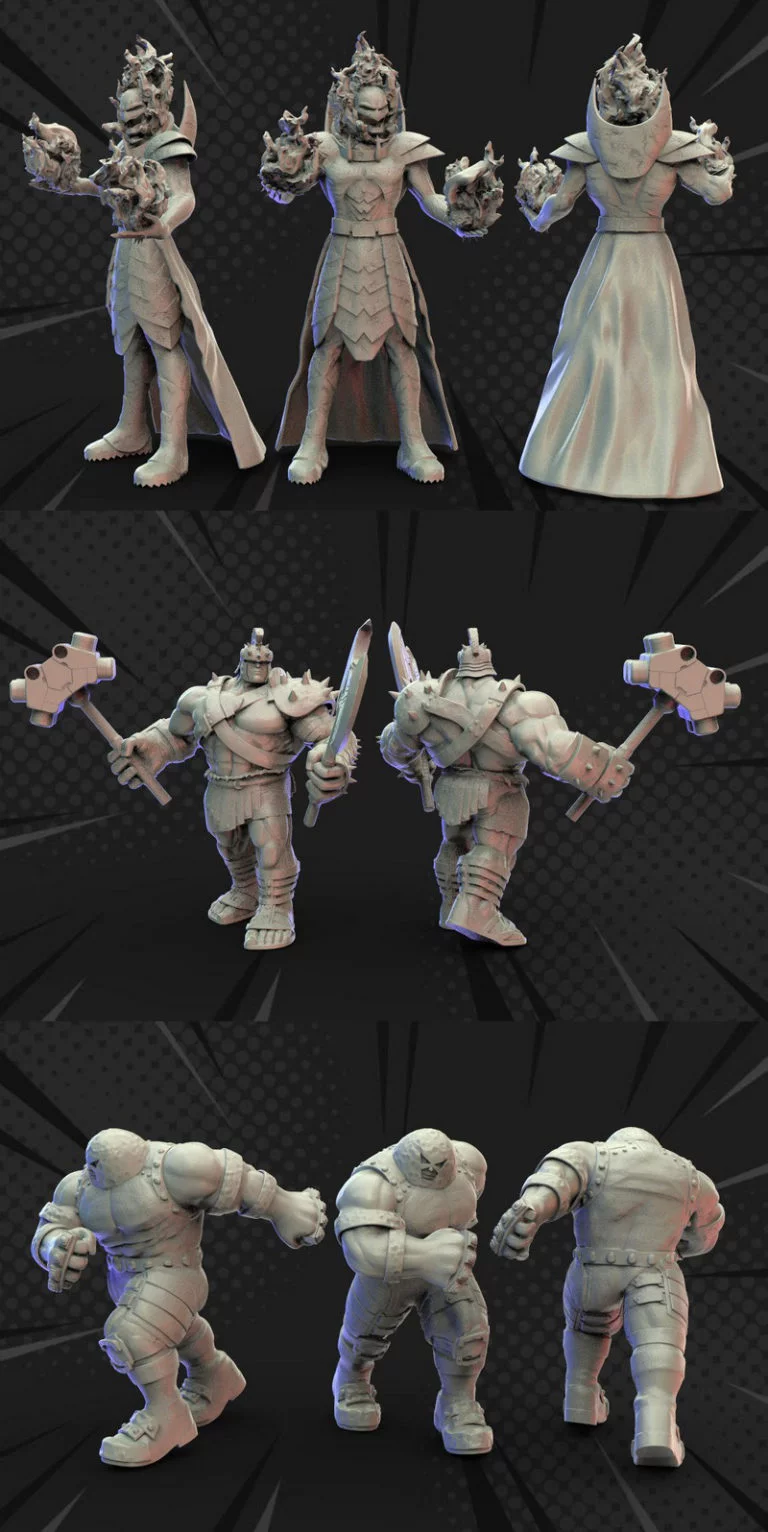 legion迷你模型-第五包-3D打印角色模型|Legion Miniatures – Pack 05 – 3D Print Model