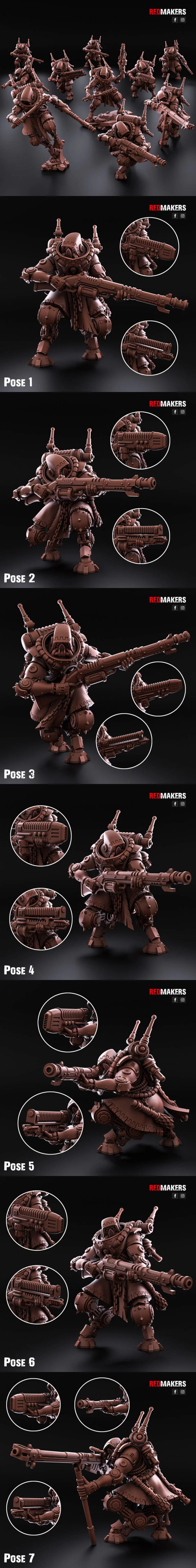 Tech Rangers 3D打印模型：奥米forge战甲系列|Tech Rangers – Omniforge – 3D Print Model