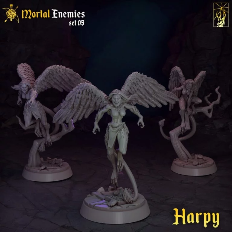 哈皮——3D打印模型|Harpy – 3D Print Model